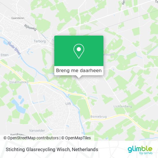 Stichting Glasrecycling Wisch kaart