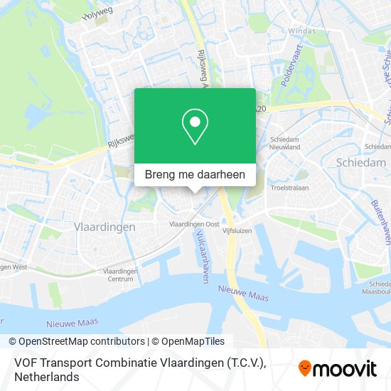 VOF Transport Combinatie Vlaardingen (T.C.V.) kaart