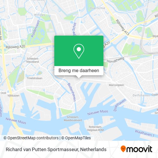 Richard van Putten Sportmasseur kaart