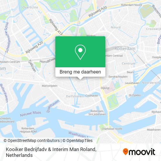 Kooiker Bedrijfadv & Interim Man Roland kaart