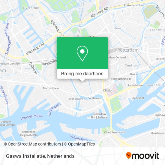 Gaswa Installatie kaart