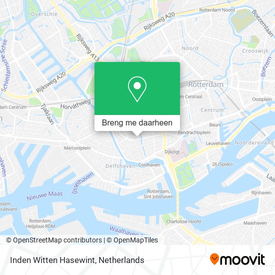 Inden Witten Hasewint kaart