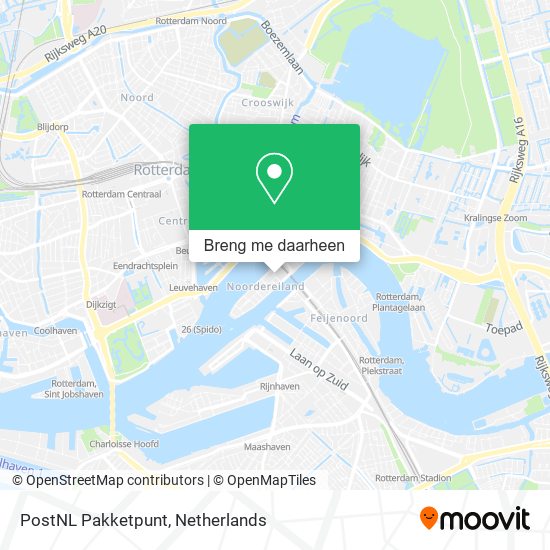 PostNL Pakketpunt kaart