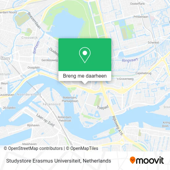 Studystore Erasmus Universiteit kaart