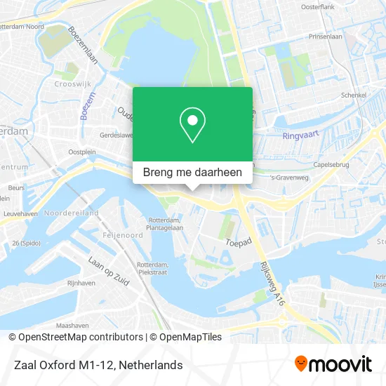 Zaal Oxford M1-12 kaart