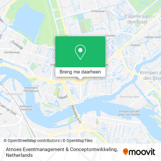 Atnoes Eventmanagement & Conceptontwikkeling kaart