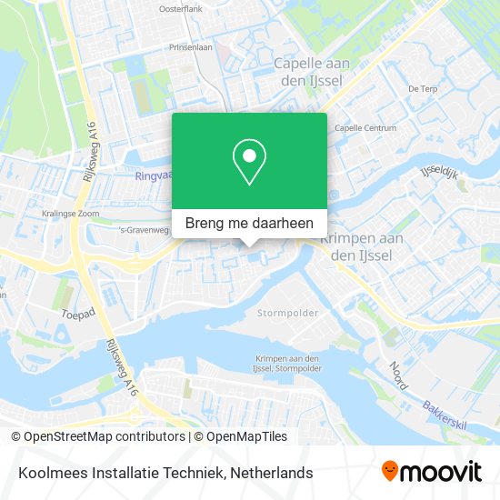 Koolmees Installatie Techniek kaart