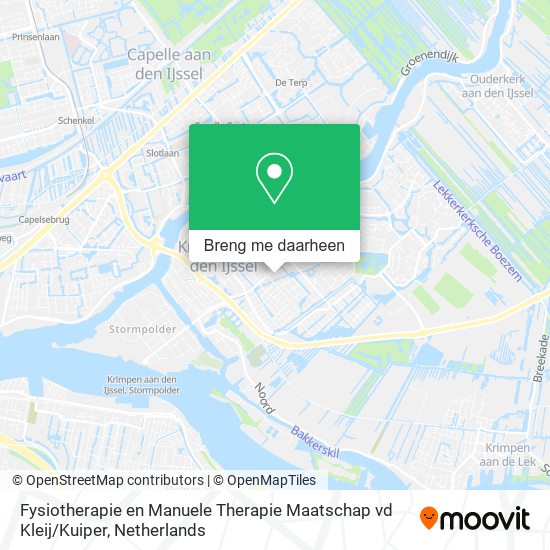 Fysiotherapie en Manuele Therapie Maatschap vd Kleij / Kuiper kaart