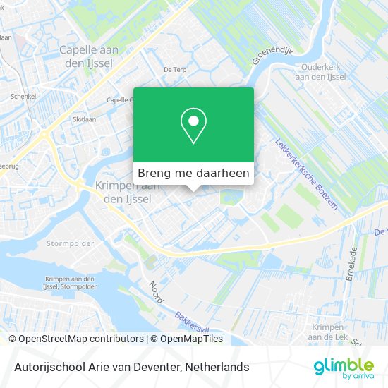 Autorijschool Arie van Deventer kaart