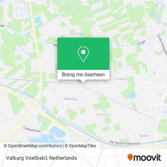 Valburg Voetbalcl kaart