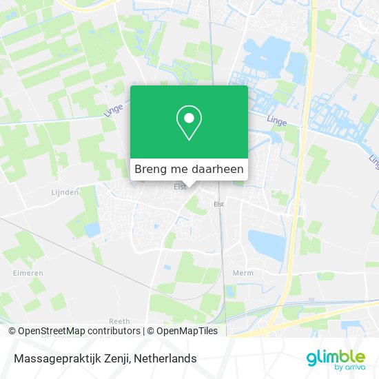 Massagepraktijk Zenji kaart