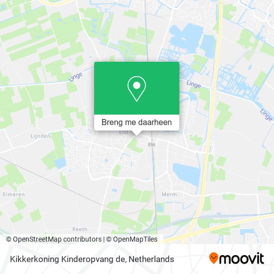 Kikkerkoning Kinderopvang de kaart
