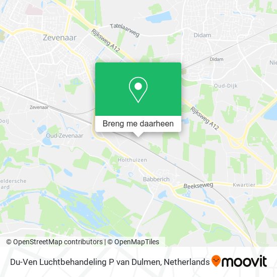 Du-Ven Luchtbehandeling P van Dulmen kaart