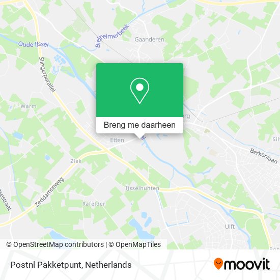 Postnl Pakketpunt kaart