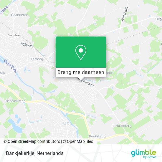 Bankjekerkje kaart