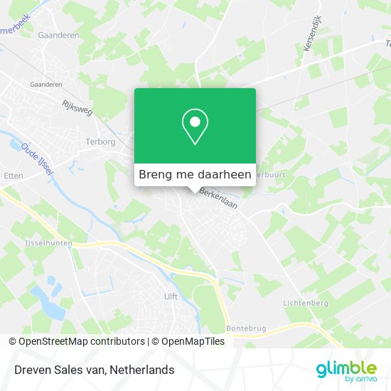 Dreven Sales van kaart