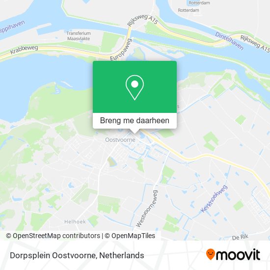 Dorpsplein Oostvoorne kaart
