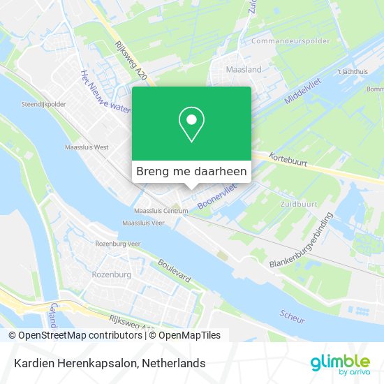 Kardien Herenkapsalon kaart