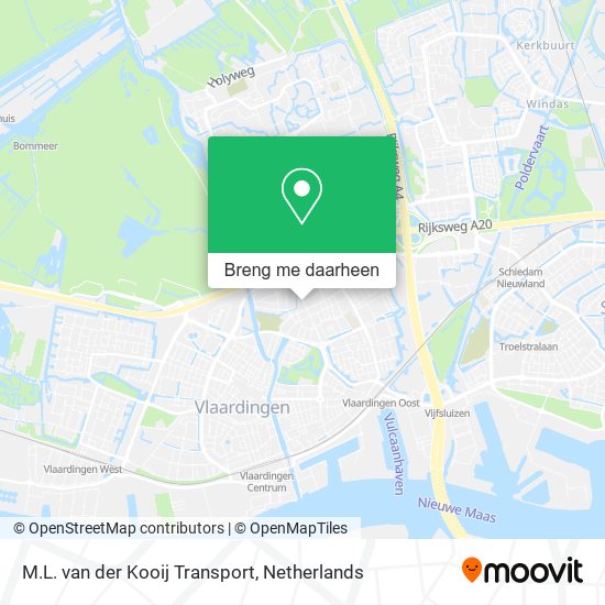 M.L. van der Kooij Transport kaart