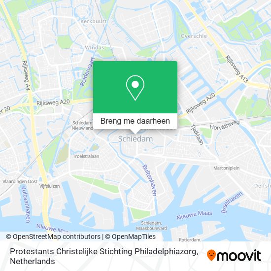 Protestants Christelijke Stichting Philadelphiazorg kaart