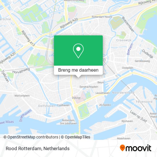Rood Rotterdam kaart