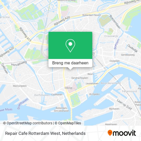 Repair Cafe Rotterdam West kaart