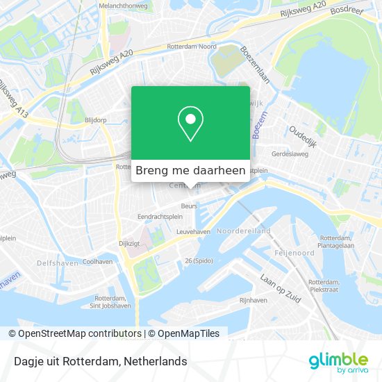 Dagje uit Rotterdam kaart