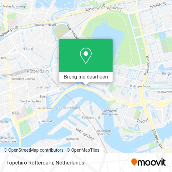 Topchiro Rotterdam kaart