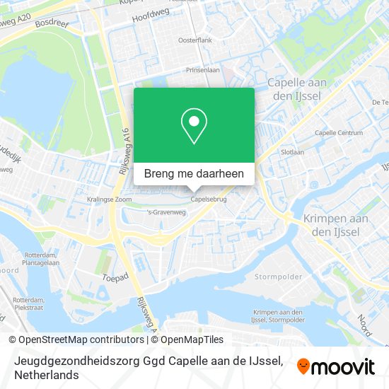 Jeugdgezondheidszorg Ggd Capelle aan de IJssel kaart
