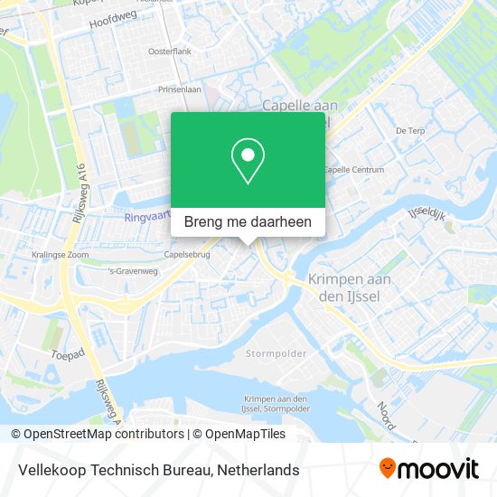Vellekoop Technisch Bureau kaart