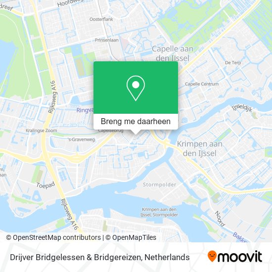 Drijver Bridgelessen & Bridgereizen kaart