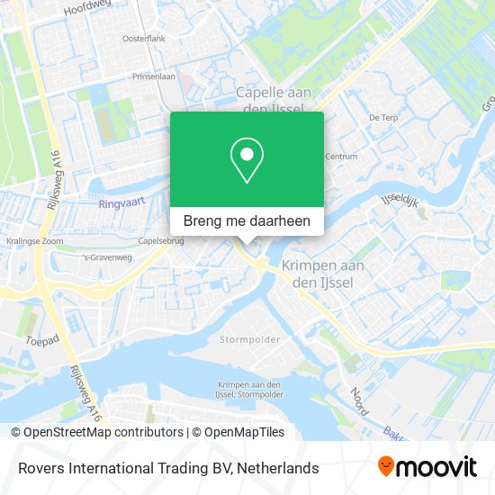 Rovers International Trading BV kaart