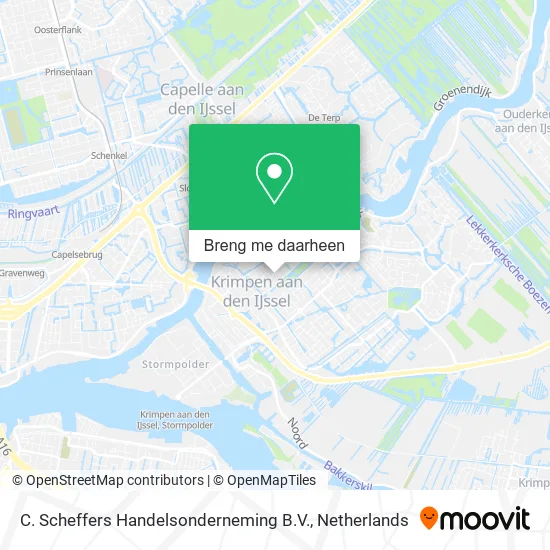 C. Scheffers Handelsonderneming B.V. kaart