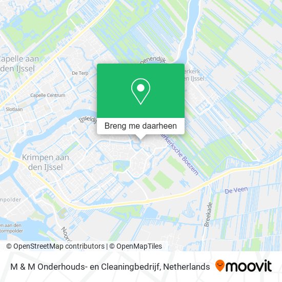 M & M Onderhouds- en Cleaningbedrijf kaart