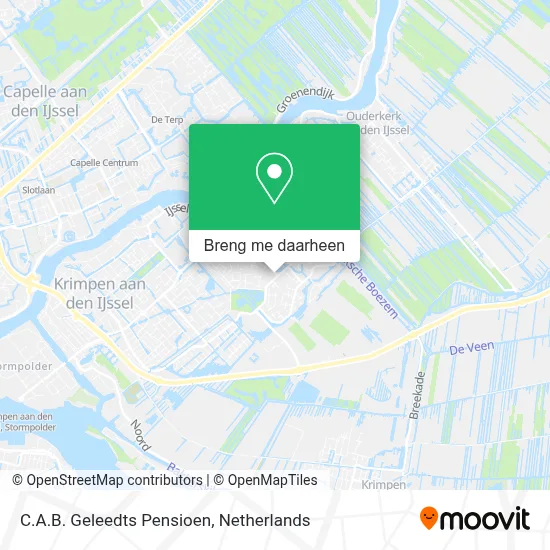 C.A.B. Geleedts Pensioen kaart
