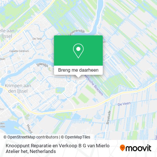 Knooppunt Reparatie en Verkoop B G van Mierlo Atelier het kaart