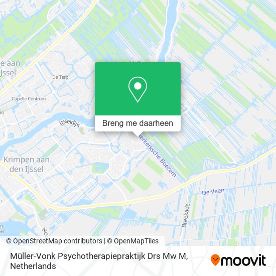 Müller-Vonk Psychotherapiepraktijk Drs Mw M kaart