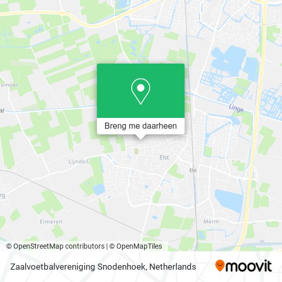 Zaalvoetbalvereniging Snodenhoek kaart