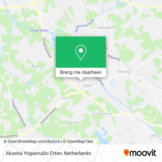 Akasha Yogastudio Etten kaart