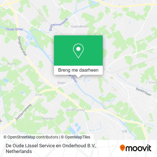 De Oude IJssel Service en Onderhoud B.V. kaart