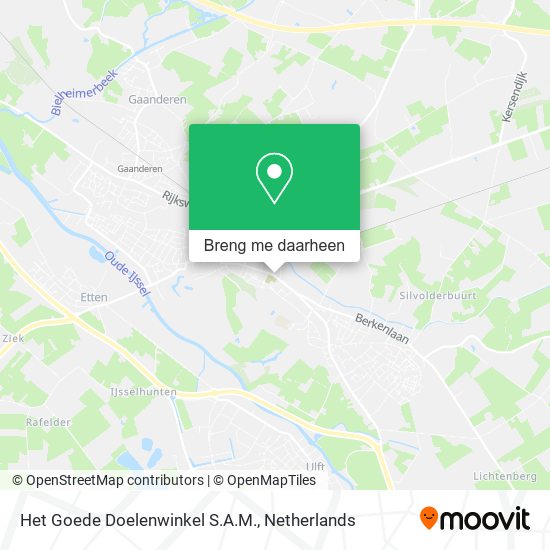 Het Goede Doelenwinkel S.A.M. kaart