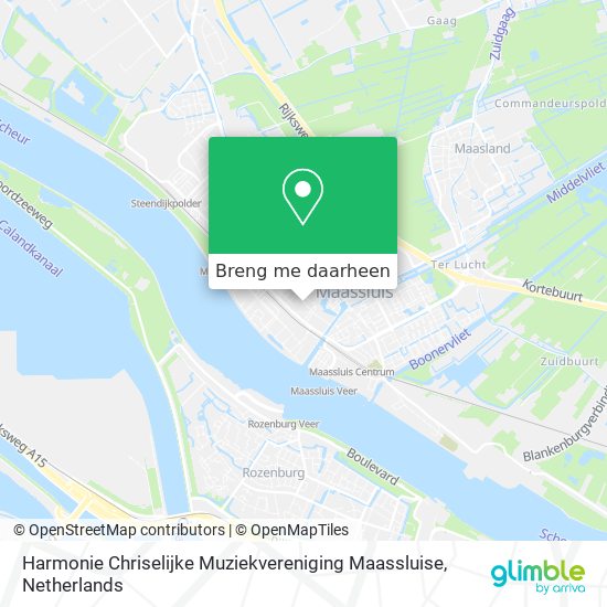 Harmonie Chriselijke Muziekvereniging Maassluise kaart