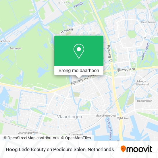 Hoog Lede Beauty en Pedicure Salon kaart