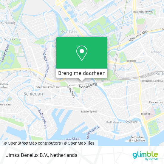Jimsa Benelux B.V. kaart