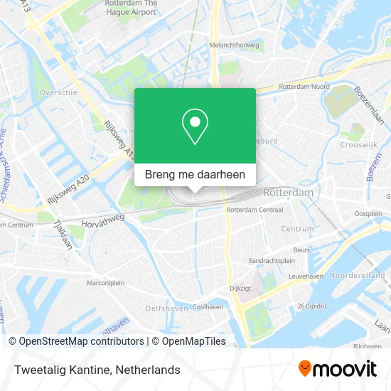 Tweetalig Kantine kaart