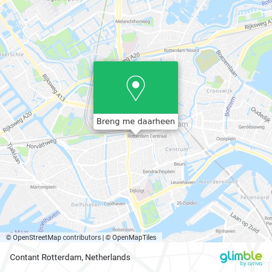 Contant Rotterdam kaart