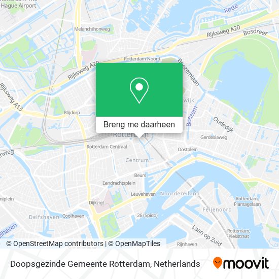 Doopsgezinde Gemeente Rotterdam kaart