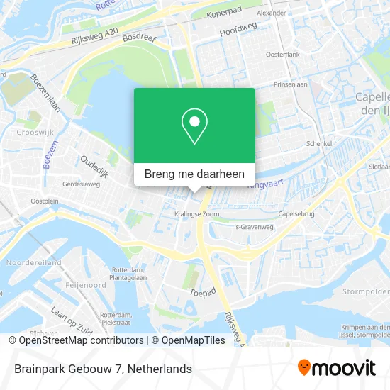 Brainpark Gebouw 7 kaart