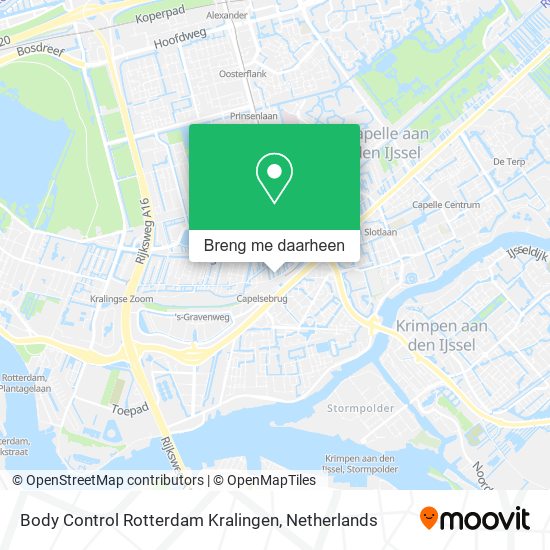 Body Control Rotterdam Kralingen kaart