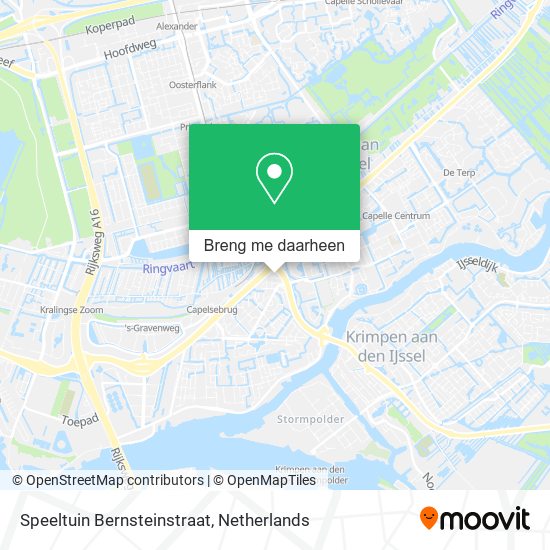 Speeltuin Bernsteinstraat kaart